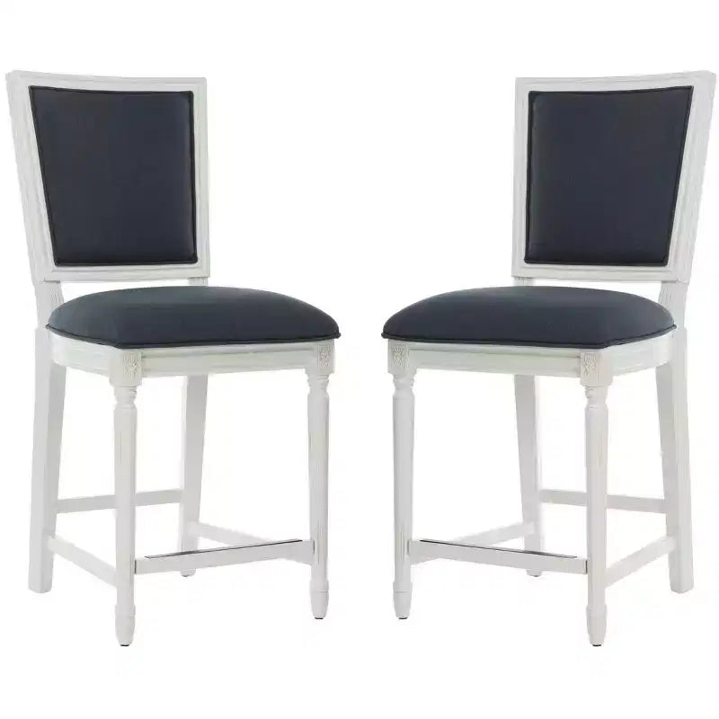 Buchanan Rectangle Counter Stool (Set Of 2) - FOX6271 - Safavieh Couture