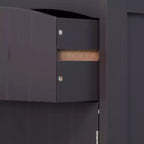 HOMCOM Bathroom Storage Cabinet, Free Standing Bath Storage Unit, Tall Linen Tower with 3-Tier Shelves and Drawer