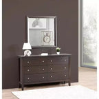 Passion Furniture 36 in. x 36 in. Classic Square Framed Dresser Mirror