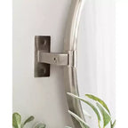 Kate and Laurel Taurus Pivot Wall Mirror, 26x24, Silver