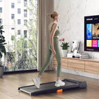 Costway Walking Pad Under Desk Treadmill with Watch Remote LED Touch Screen for Home/Office