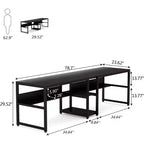 Tribesigns 78.7 Two Person Desk