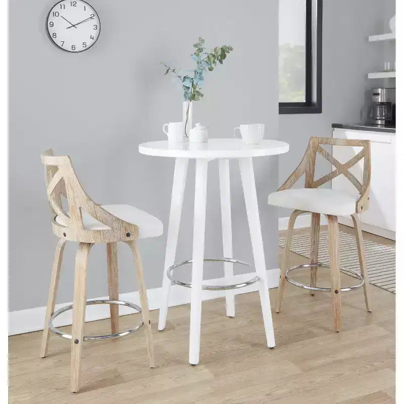 Set of 2 Charlotte Counter Height Barstools - LumiSource
