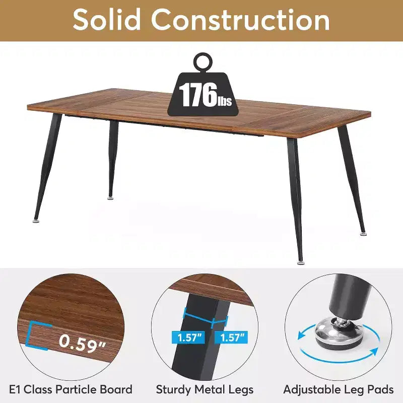 Tribesigns Rectangular Dinner Table
