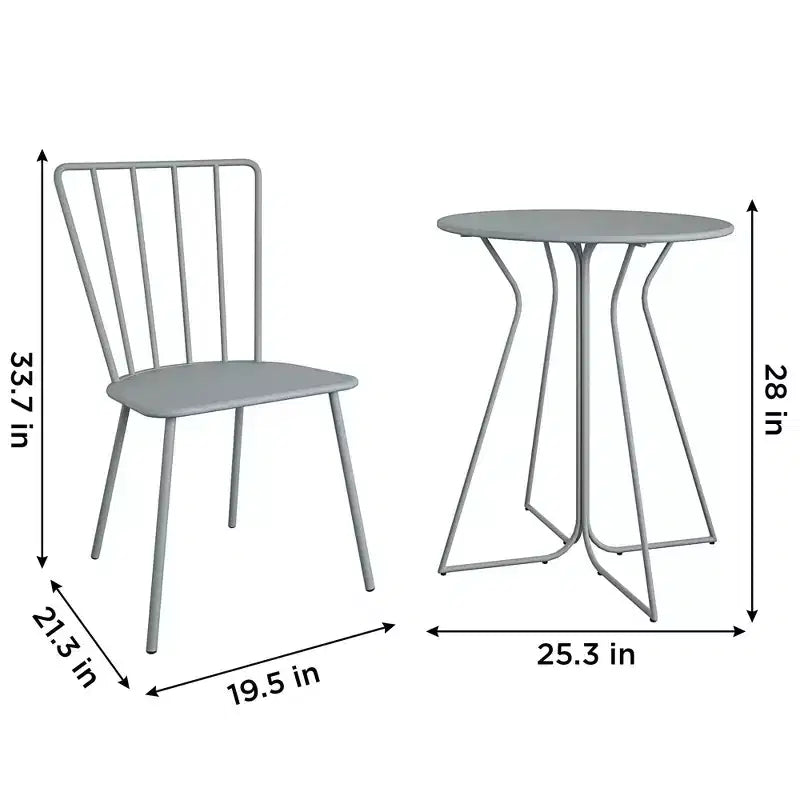 Novogratz Heidi Outdoor/Indoor Bistro Set