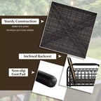 Costway 8 PCS Patio Furniture Set Outdoor Wicker Conversation Bistro Set with Soft Cushions