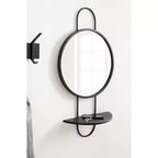 19x33 Patel Round Mirror with Shelf - Kate & Laurel All Things Decor