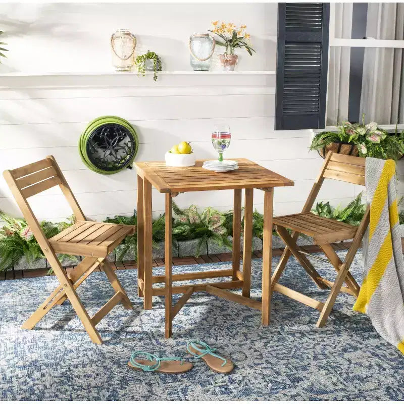 Gallo Balcony Bistro Set - Indoor/Outdoor - PAT6751 - Safavieh