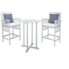 Pate 3 Piece Bar Height Bistro Set - Indoor/Outdoor - PAT7043 - Safavieh