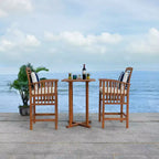 Pate 3 Piece Bar Height Bistro Set - Indoor/Outdoor - PAT7043 - Safavieh