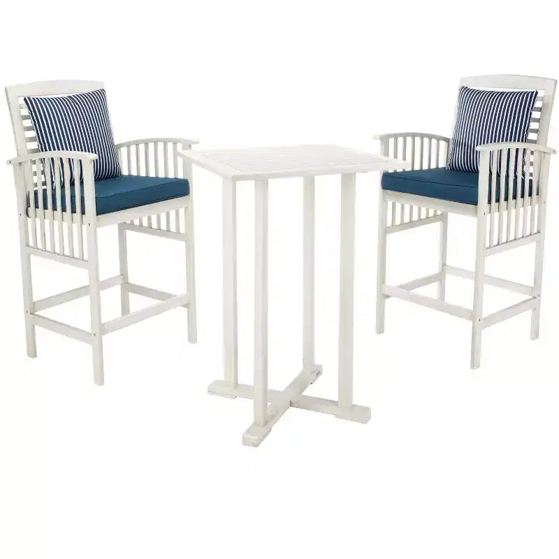 Pate 3 Piece Bar Height Bistro Set - Indoor/Outdoor - PAT7043 - Safavieh
