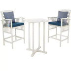 Pate 3 Piece Bar Height Bistro Set - Indoor/Outdoor - PAT7043 - Safavieh