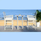 Pate 3 Piece Bar Height Bistro Set - Indoor/Outdoor - PAT7043 - Safavieh