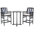 Pate 3 Piece Bar Height Bistro Set - Indoor/Outdoor - PAT7043 - Safavieh