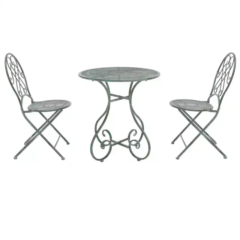 Adriel 3 Piece Bistro Set - Indoor/Outdoor - PAT5031 - Safavieh