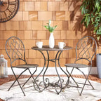 Adriel 3 Piece Bistro Set - Indoor/Outdoor - PAT5031 - Safavieh