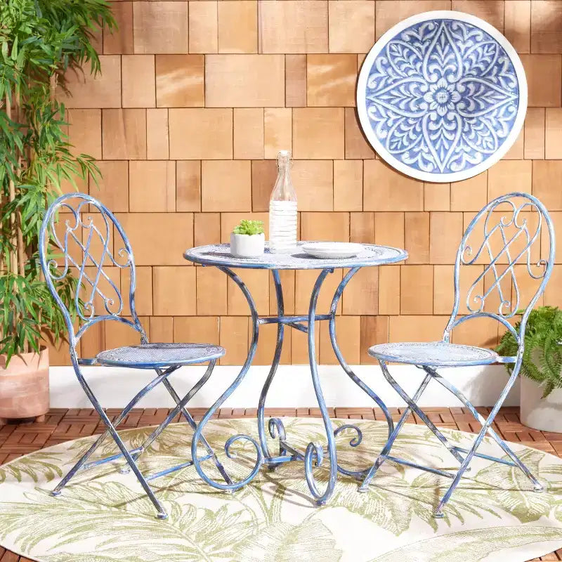Adriel 3 Piece Bistro Set - Indoor/Outdoor - PAT5031 - Safavieh