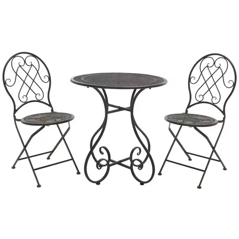 Adriel 3 Piece Bistro Set - Indoor/Outdoor - PAT5031 - Safavieh