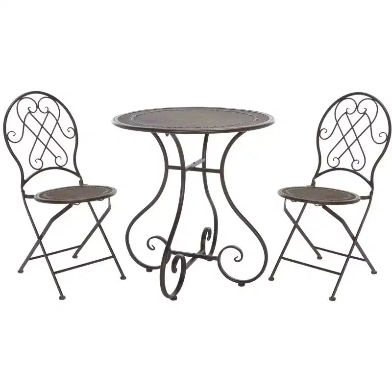 Adriel 3 Piece Bistro Set - Indoor/Outdoor - PAT5031 - Safavieh