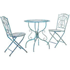 Semly 3 Piece Bistro - Indoor/Outdoor - PAT5028 - Safavieh