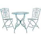 Semly 3 Piece Bistro - Indoor/Outdoor - PAT5028 - Safavieh