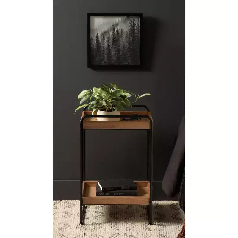 Kate and Laurel Nicco Tiered Side Table, 13x16x26,