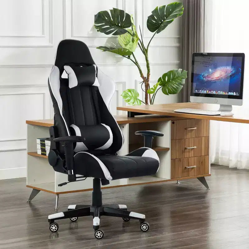 GameFitz Gaming Chair with Head Pillow