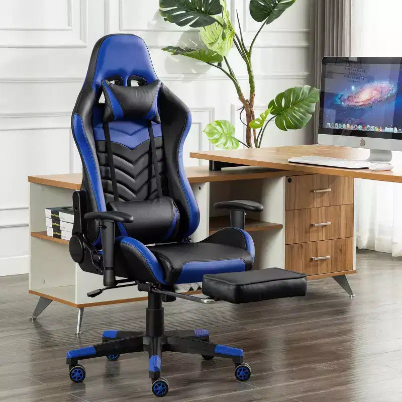 GameFitz Gaming Chair with Head Pillow