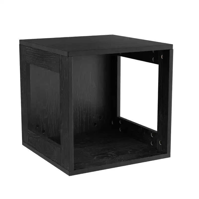 Hasting Home Modern Stackable Modular Cube End Table with Open Sides
