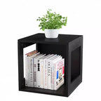 Hasting Home Modern Stackable Modular Cube End Table with Open Sides