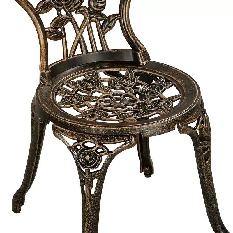 Yaheetech 3 Piece Patio Bistro Table Set for Garden Backyard
