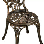 Yaheetech 3 Piece Patio Bistro Table Set for Garden Backyard