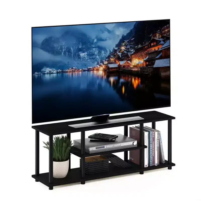 Furinno No Tools 3-Tier TV Stands for TV's up to 50 Entertainment Media Center