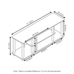 Furinno No Tools 3-Tier TV Stands for TV's up to 50 Entertainment Media Center