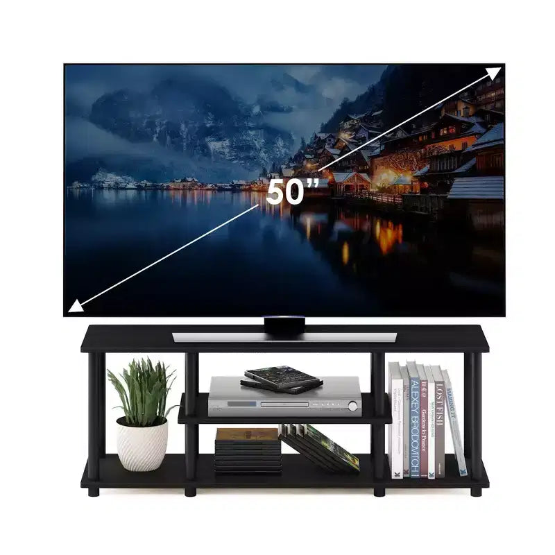 Furinno No Tools 3-Tier TV Stands for TV's up to 50 Entertainment Media Center