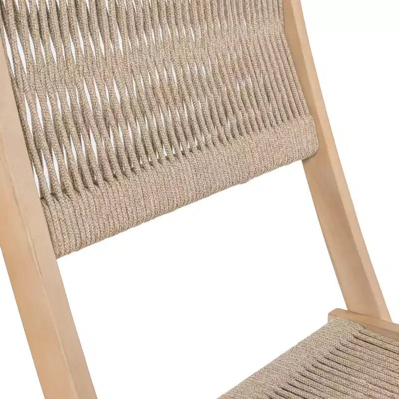 Javea Modern Coastal 3-Piece Acacia Wood Outdoor Folding Bistro Set