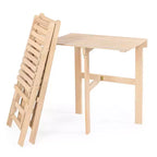 Nerja Modern Traditional 3-Piece Acacia Wood Outdoor Folding Bistro Set