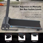 SereneLife Folding Treadmill - Black