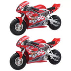 Razor 24 Volt Mini Electric Bike 1 Speed Dirt Racing Motorcycle Pocket Rocket with 10 Pneumatic Tires, Speeds up to 15 MPH, Ages 13 Plus, 2 Pack, Red