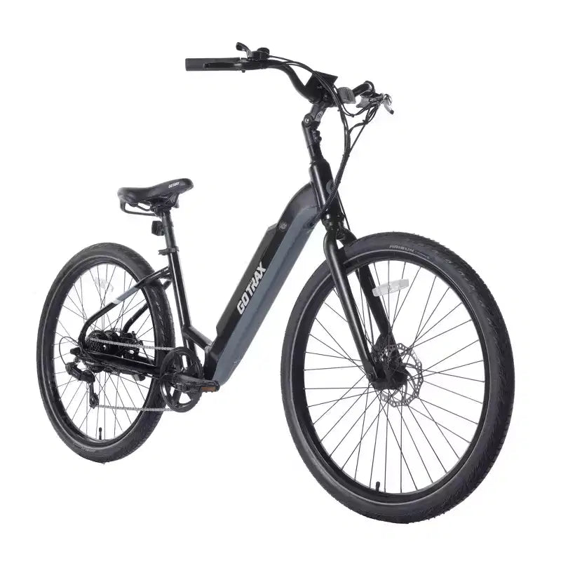 GOTRAX Adult Transit 27.5 Step Through Electric Hybrid Bike