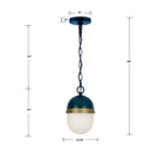 Crystorama Lighting Capsule 3 - Light Pendant in Matte Black