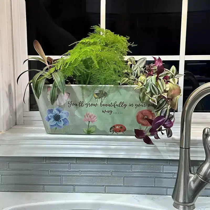 Tierra Garden 16 Rectangular Self-Watering Bamboo Planter