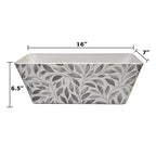 Tierra Garden 16 Rectangular Self-Watering Bamboo Planter