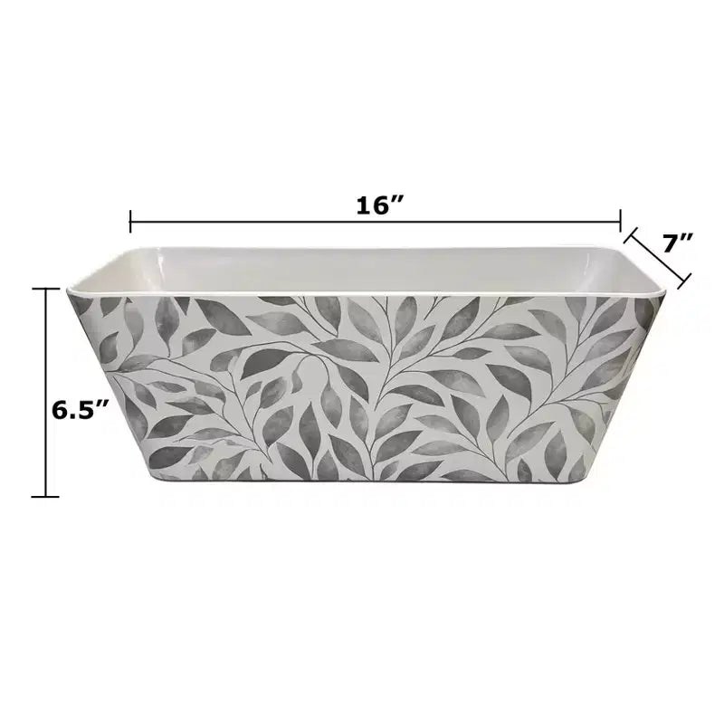 Tierra Garden 16 Rectangular Self-Watering Bamboo Planter