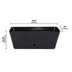 Tierra Garden 16 Rectangular Self-Watering Bamboo Planter