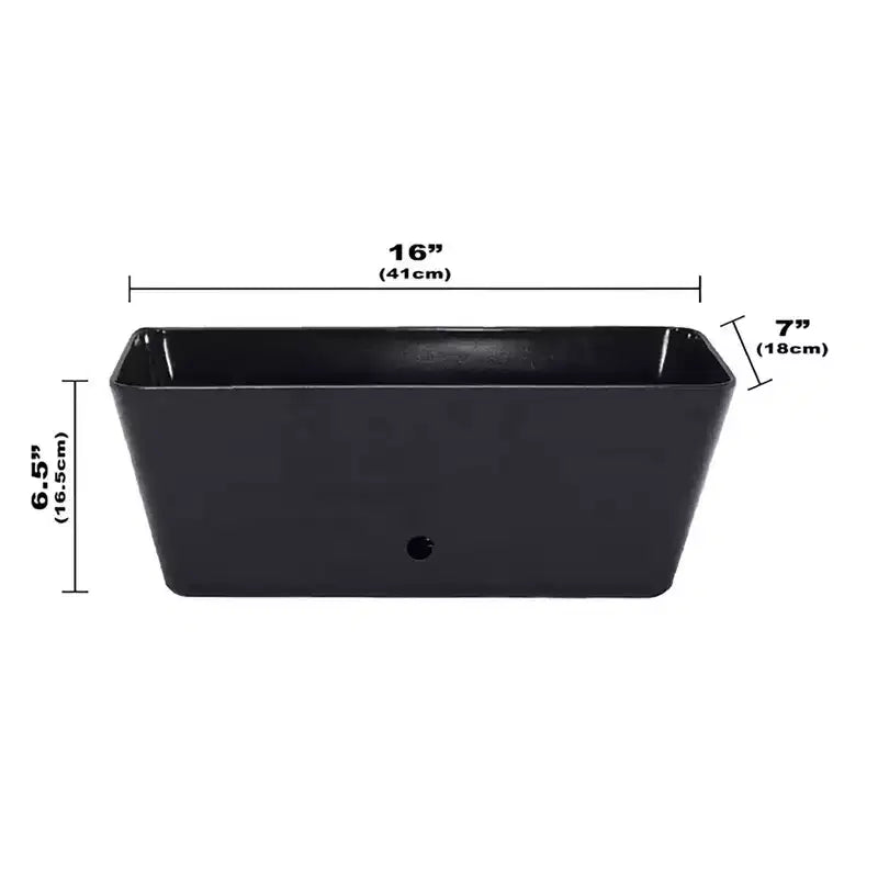 Tierra Garden 16 Rectangular Self-Watering Bamboo Planter