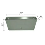 Tierra Garden 16 Rectangular Self-Watering Bamboo Planter