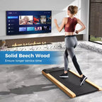 Costway 3-in-1 Walking Pad Under Desk Treadmill with Remote Smart APP Control LED Display