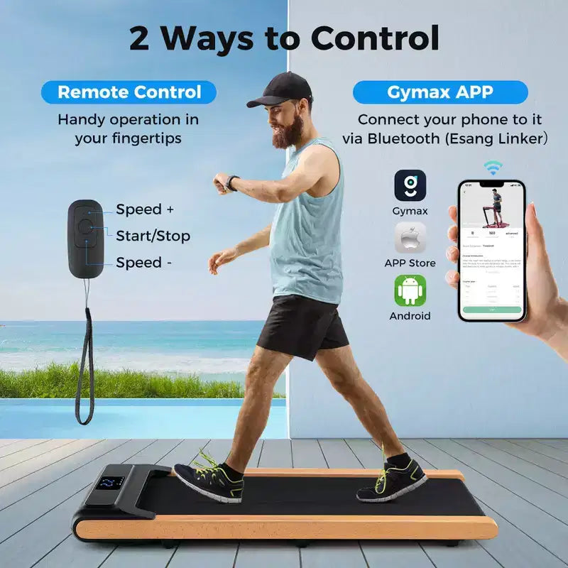 Costway 3-in-1 Walking Pad Under Desk Treadmill with Remote Smart APP Control LED Display