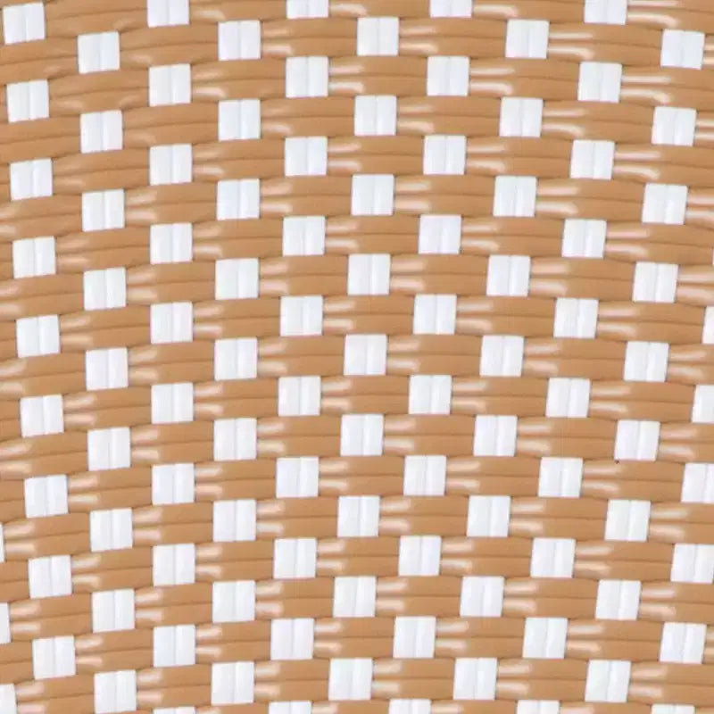 Merrick Lane Celia Stacking Thonet Bistro Style Chair, PE Rattan Seat, and Metal Frame for Indoor/Outdoor Use